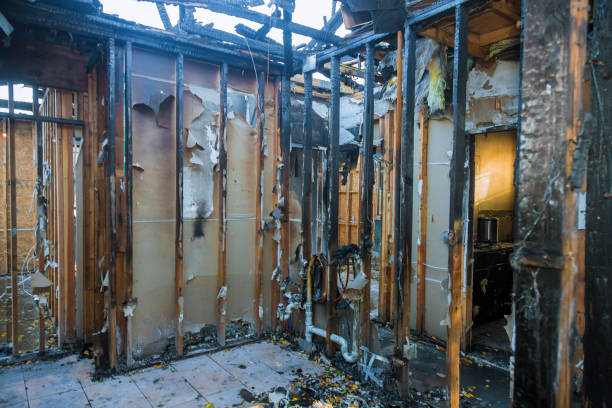 Professional Soot Cleanup technician working in Evadale, TX